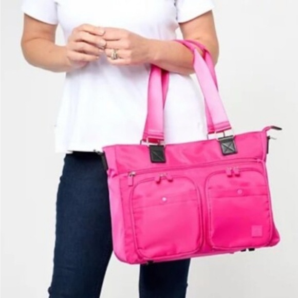IHKWIP EUC Vibrant Pink Catchall Tote With Guitar Strap - Picture 1 of 16